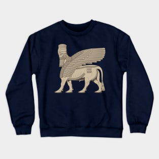 Lamassu Winged Bull Assyrian Crewneck Sweatshirt